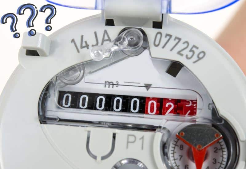 compteur d'eau chiffre