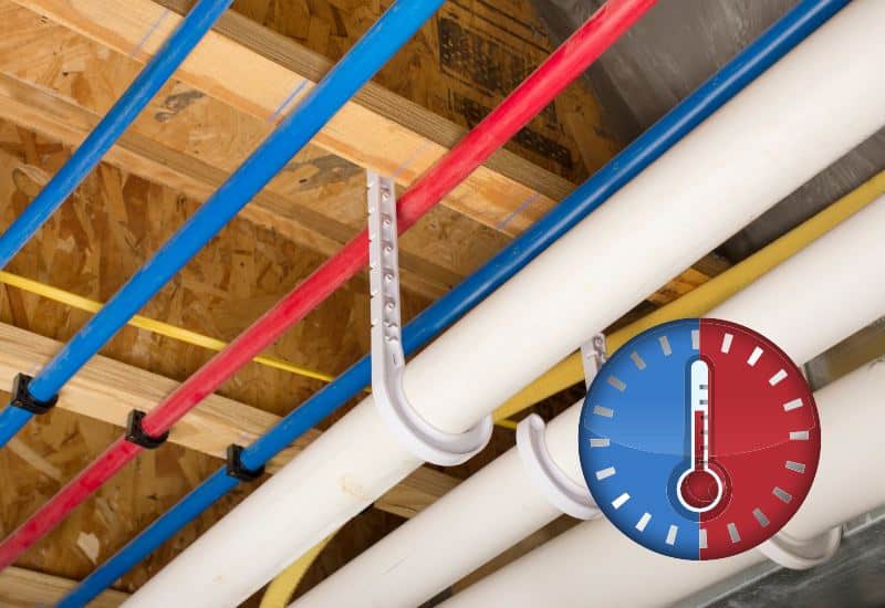 tube per au plafond avec logo temperature