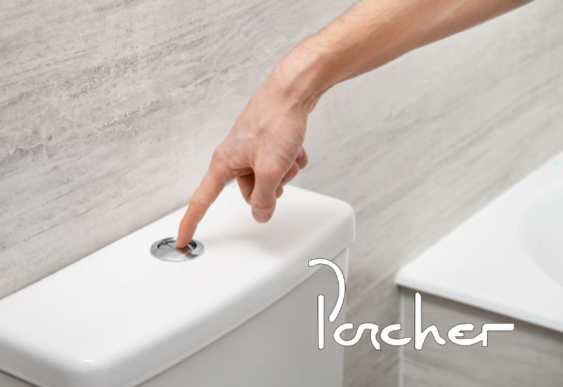 chasse d'eau de la marque porcher